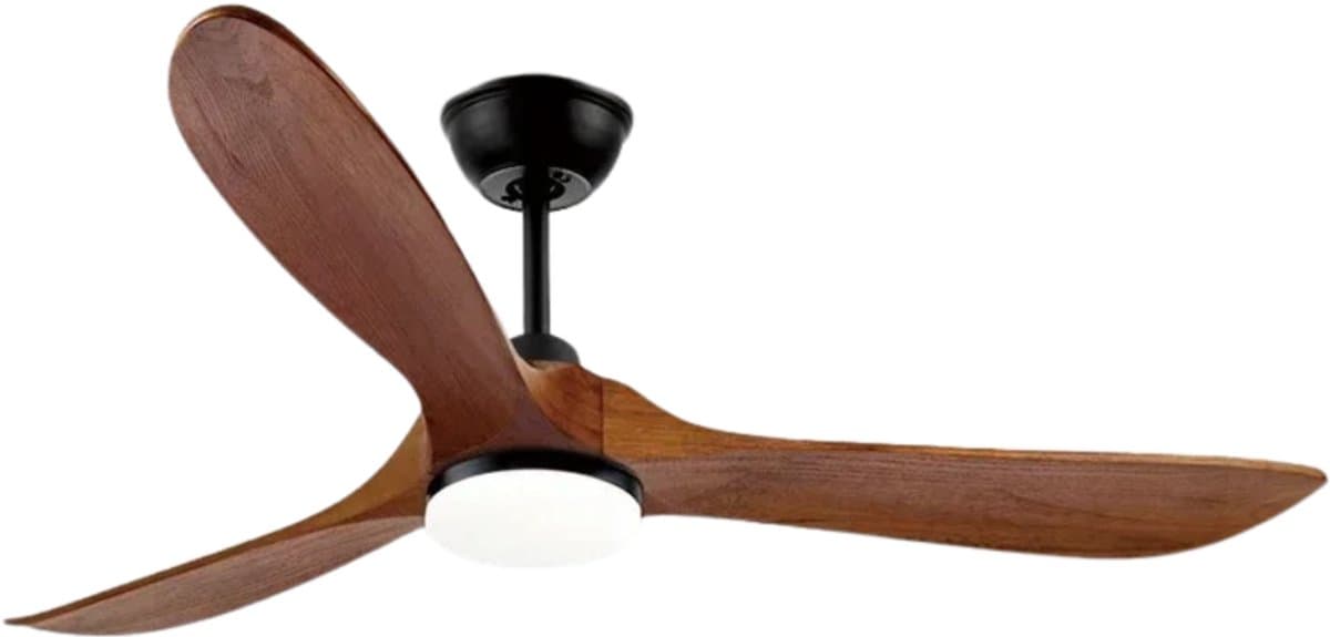 Bovista Plafondventilator - Met Verlichting - Plafond Ventilator - Met Lamp - Plafonniere Met Ventilator - Stijl M - 150cm — afbeelding 1