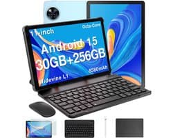 DOOGEE U11 Pro VIP - Tablet - Tablets - 30GB RAM + 256GB ROM (2TB/TF)- 8580 mAh - 11 Inch 1080P 90 Hz - T7200 Octa Core - 13MP Camera - 5G WIFI - Face ID - 7.9 mm Metallic Body - Blauw