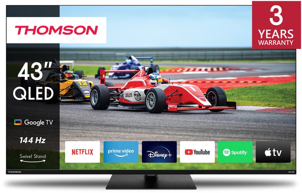 Thomson 43QG7C14 QLED Pro scherm met Google smart TV — afbeelding 1