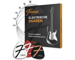 Finesse Gitaarsnaren Elektrische Gitaar - met Plectrums - .009 tot 0.42 - Gitaar Snaren