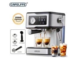Smart Touch 20-bar espressomachine – 1,5L & stoomfunctie