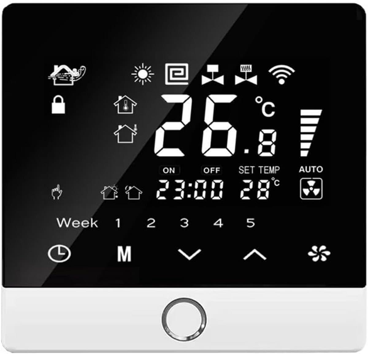 Slimme Programmeerbare Thermostaat met Touchscreen voor CV-ketel — afbeelding 1