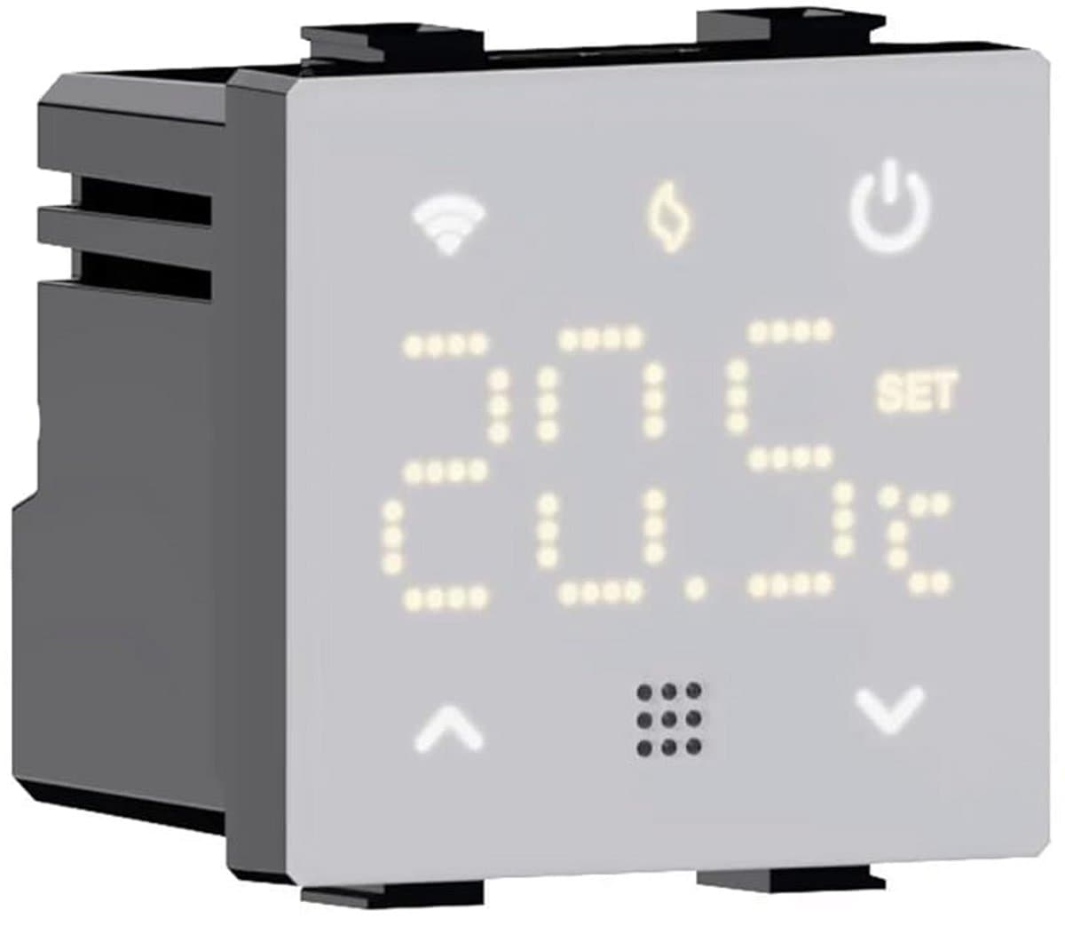 WIFI Slimme Thermostaat Programmeerbaar 2P 240V met Touch Display en Achtergrondverlichting, Compatibel met Plana Houders — afbeelding 1