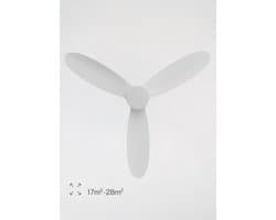 Stille Plafondventilator met Afstandsbediening en LED Verlichting - 132 cm - 6 Snelheden - Programmeerbaar