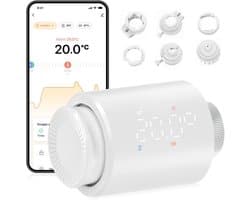 Slimme Programmeerbare Radiatorthermostaat met Bluetooth en App Bediening