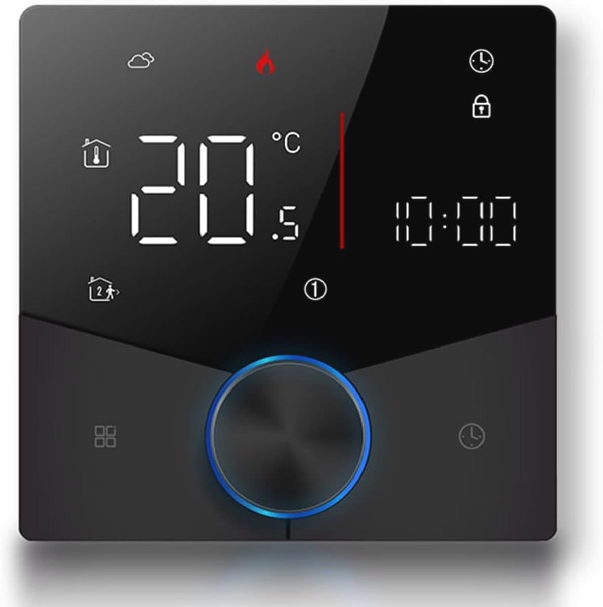 Wi-Fi Thermostaat met Touchscreen - Programmeerbare Draadloze Thermostaat voor Verwarming — afbeelding 1