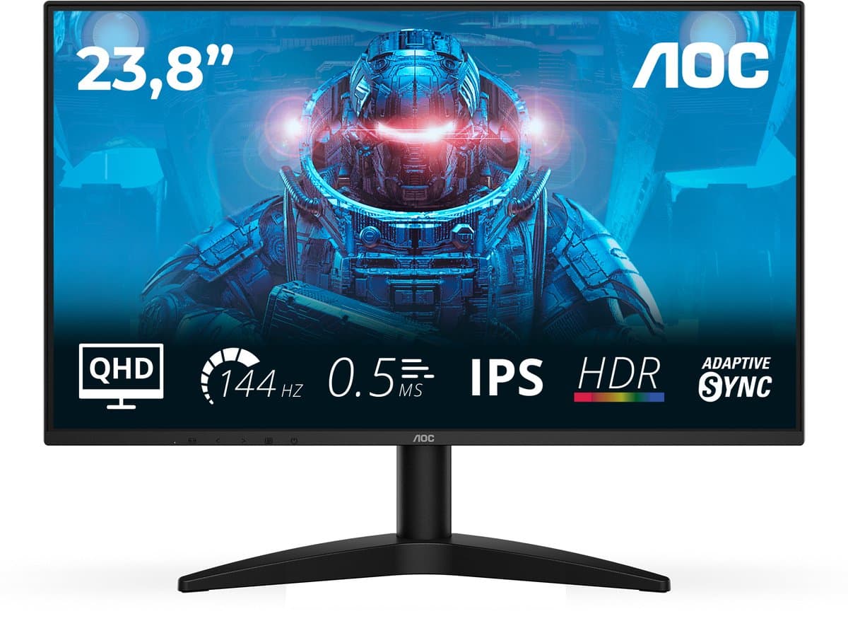 AOC B3 Q24B36X - QHD IPS Gaming Monitor - 144hz - 24 inch — afbeelding 1