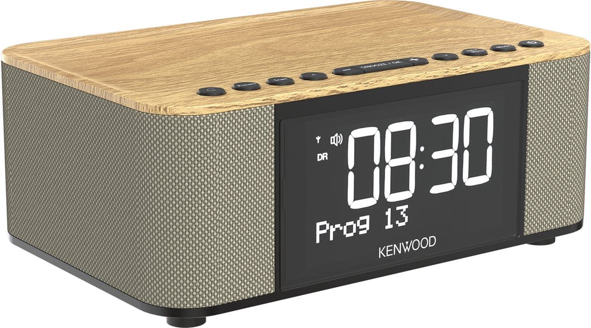 Kenwood CR-ST40DAB-M - Wekkerradio met Bluetooth en DAB+ - Houtkleur — afbeelding 1