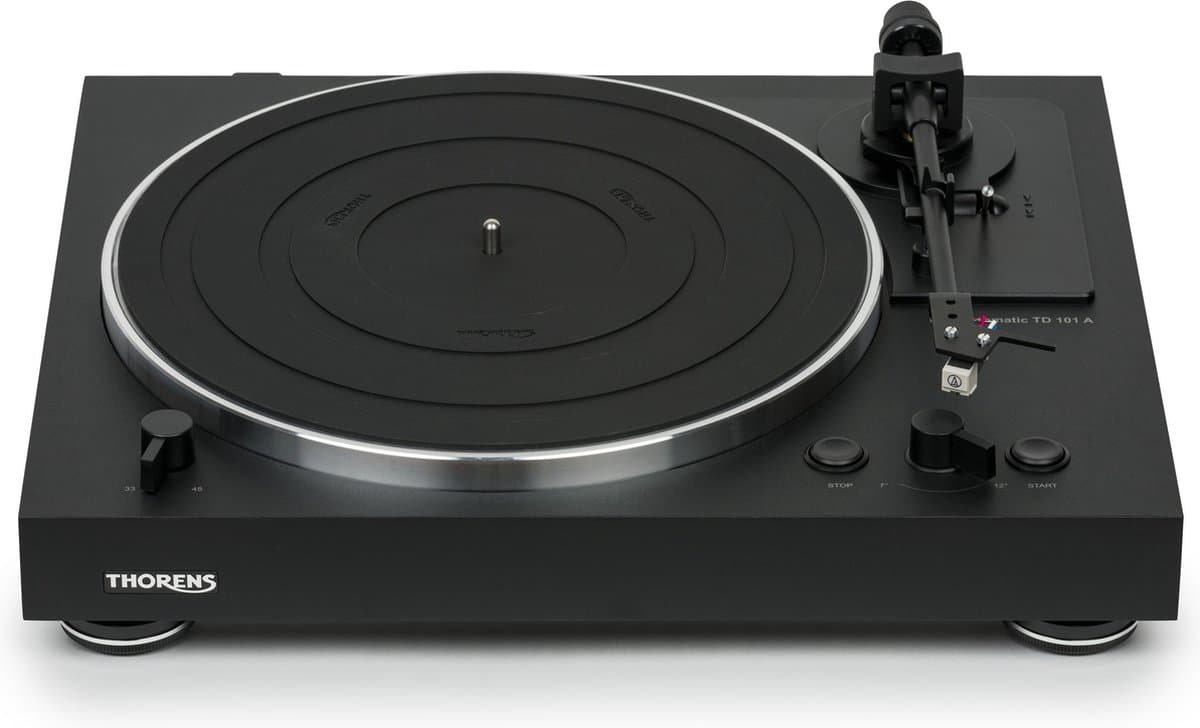 Thorens TD 101A zwart Volautomatische platenspeler — afbeelding 1