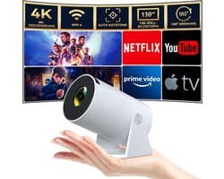 Mini beamer - Projector - Beamerscherm - Projectiescherm - Outdoor & Indoor Projector -