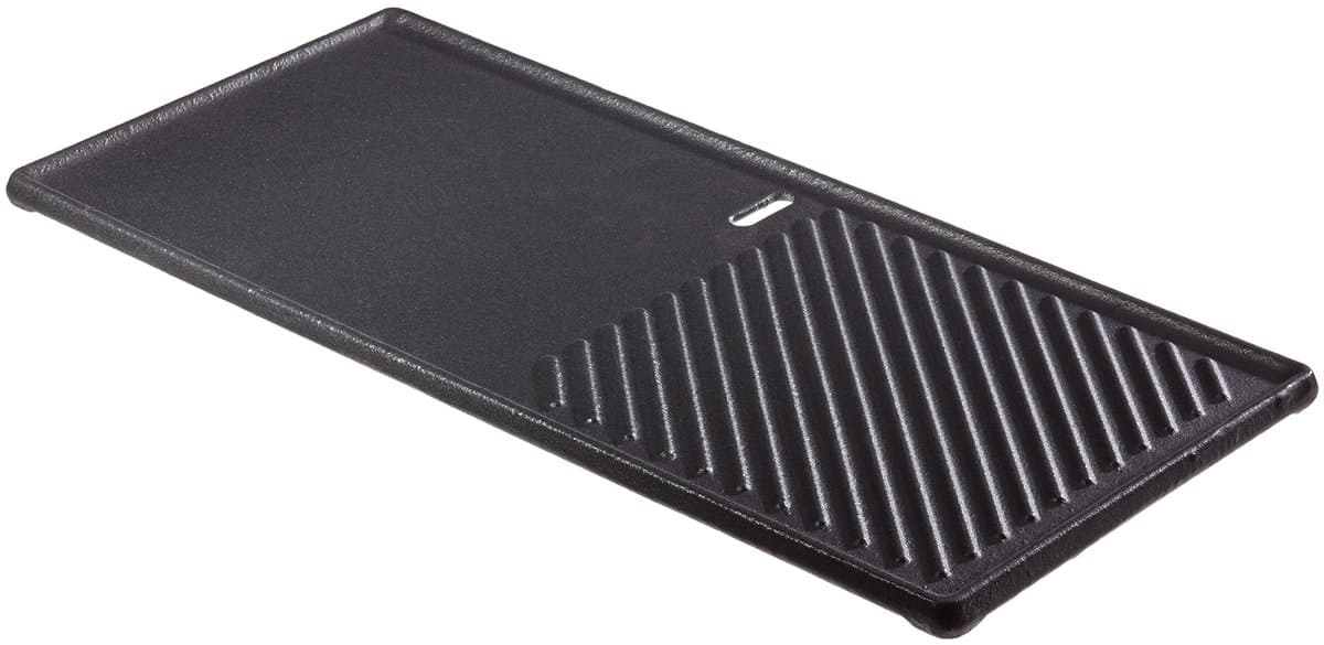 Enders Omkeerbare grillplaat, van gietijzer, 1/3 grilloppervlak, grill-accessoires, grillplaat, voor Enders gasgrill Boston 3-branders, massieve grill-gietijzeren plaat, dubbelzijdig te gebruiken Single — afbeelding 1