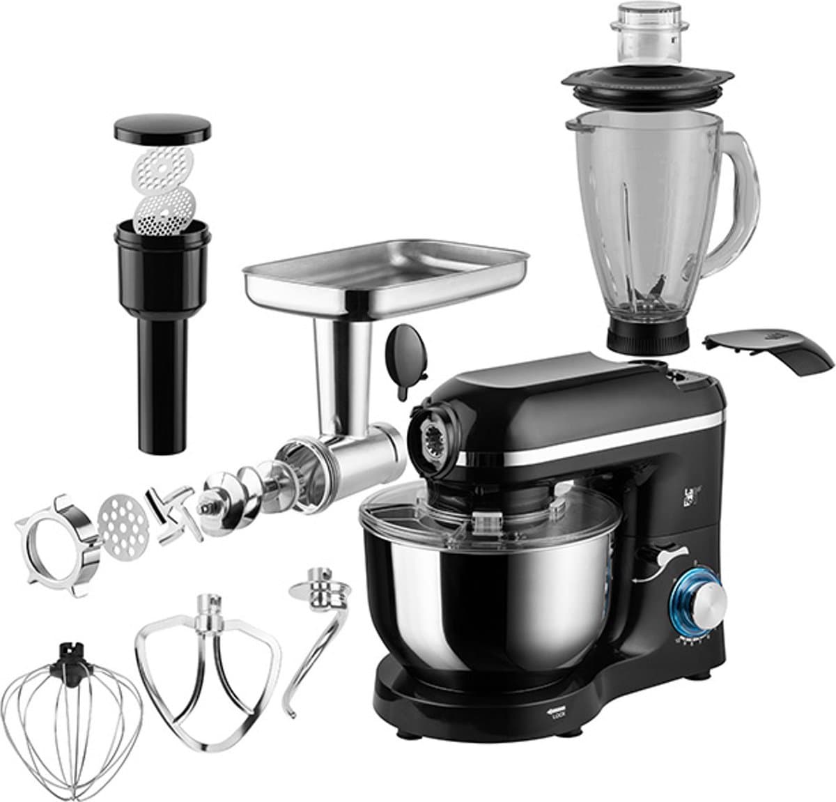 Lafe - Planetaire mixer vleesverwerker - Planetaire keukenmachine met blender en vleesmolen - MPL-001K — afbeelding 1