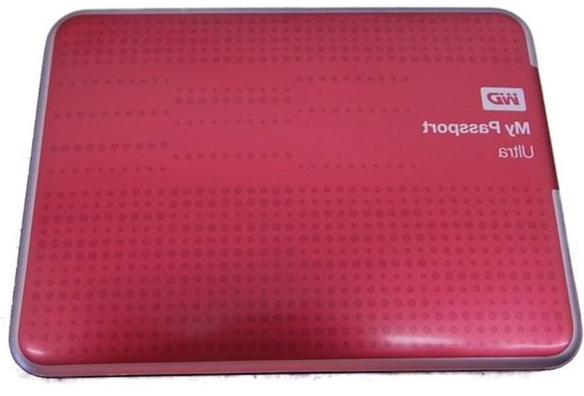 Externe harde schijf - 1TB USB 3.0 - Rood, draagbare opslag — afbeelding 1