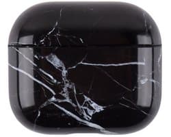 Telestore - hoesje geschikt voor AirPods 5 en AirPods 4 hard case cover - marmer patroon zwart wit - TPU hoesje Beschermhoes - AirPods 5 en 4 Cover - AirPods 5 / 4 hoesje - Geschikt voor Apple AirPods 5 en AirPods 4