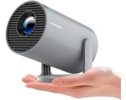 SnelShoppen - Mini-beamer 4K ondersteund | Smart Projector met 5G WiFi 6 en BT 5.4 | Full HD 1080P Mini-projector | 200ANSI 8000L | Auto horizontale t