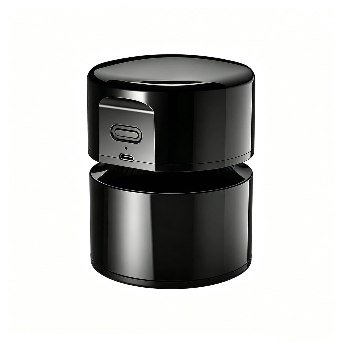 Mini tafelstofzuiger USB oplaadbaar, 360° draaibaar, 120 minuten gebruiksduur met automatische uitschakeling, compacte bureaustofzuiger voor school kantoor thuis, zwart — afbeelding 1