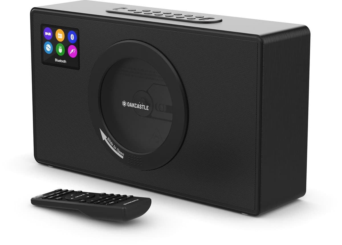 Oakcastle DAB300 Muziek Systeem - DAB & FM Radio - Bluetooth - CD Speler - Afstandsbediening - Zwart — afbeelding 1