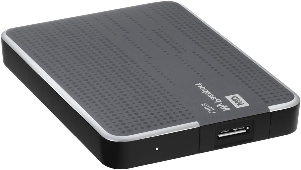Externe Harde Schijf - Draagbare Opslag - Bestanden Opslaan - Ultradun Ontwerp - 2TB - Titanium — afbeelding 1