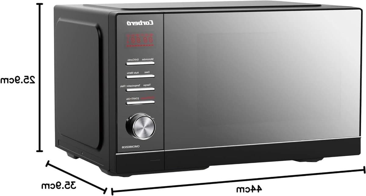 Magnetron met grill - Oven combi - Snel eten bereiden - Automatisch menu - 25 liter inhoud - Zwart — afbeelding 1