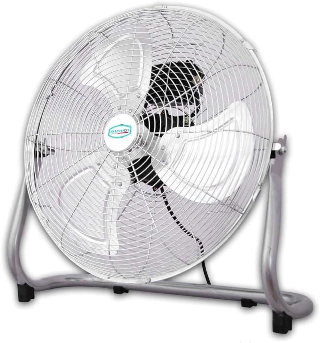 Staande Ventilator - Vloerventilator Metaal - Ruimte Koelen - Opvouwbaar Ontwerp - 40.5 cm - Zilver — afbeelding 1