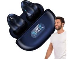 AI Translator Oordopjes Ruisonderdrukkende Headset | AI Vertaling Oordopjes Draadloze Real Time Taal Vertaler Muziek Over-Ear Voor Reizen Zakelijk, 144 Talen - blauw