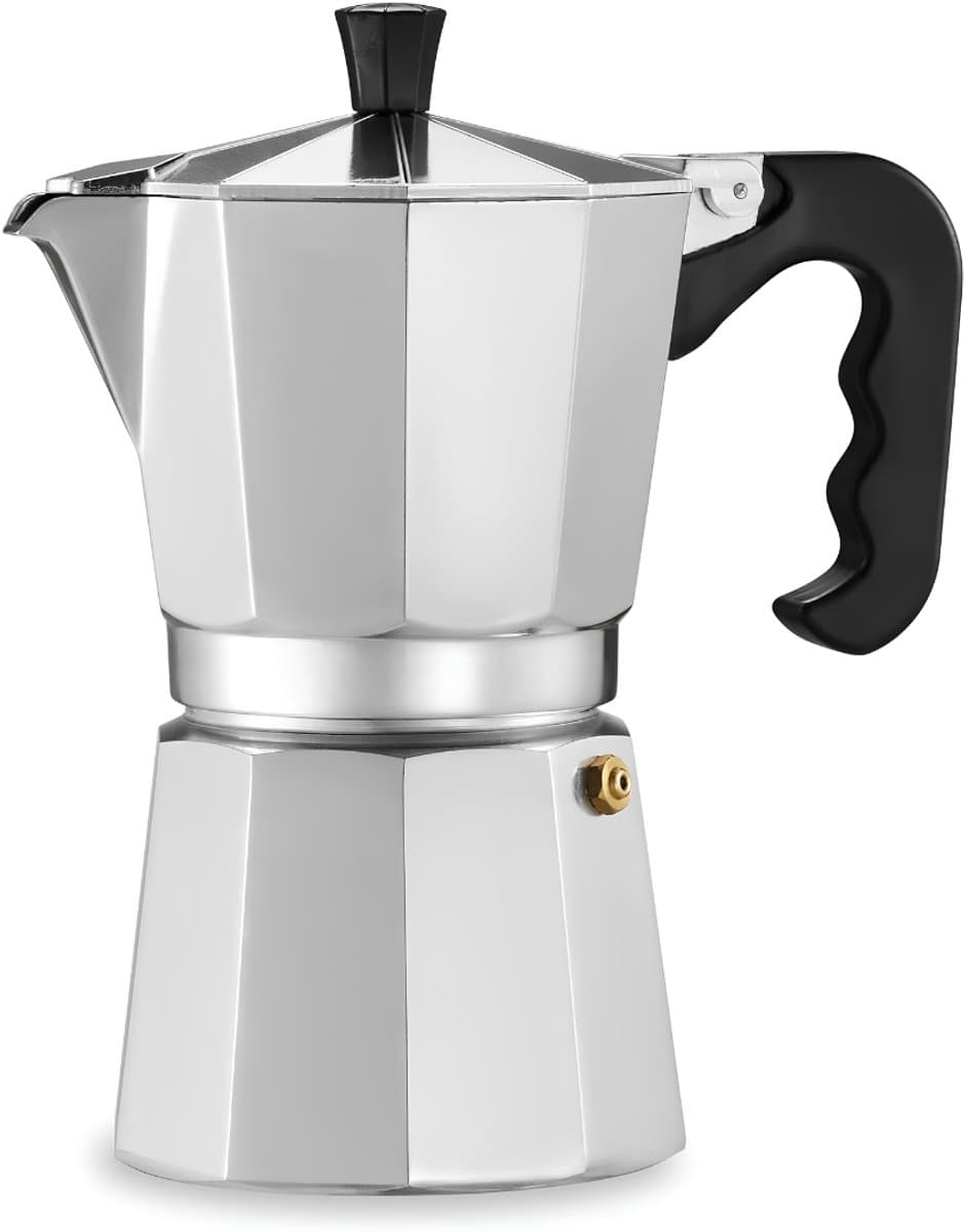Ploutos® Percolator - Geschikt voor Inductie - Bialetti - Zilver - 12cm x 18cm x 22cm — afbeelding 1