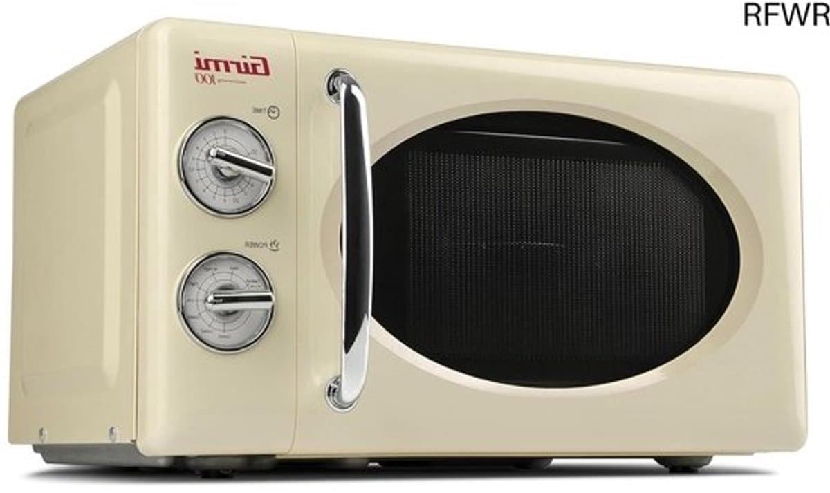 RFWR® Vintage magnetronoven 20 liter - 700W + 800W, crème — afbeelding 1