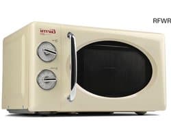RFWR® Vintage magnetronoven 20 liter - 700W + 800W, crème