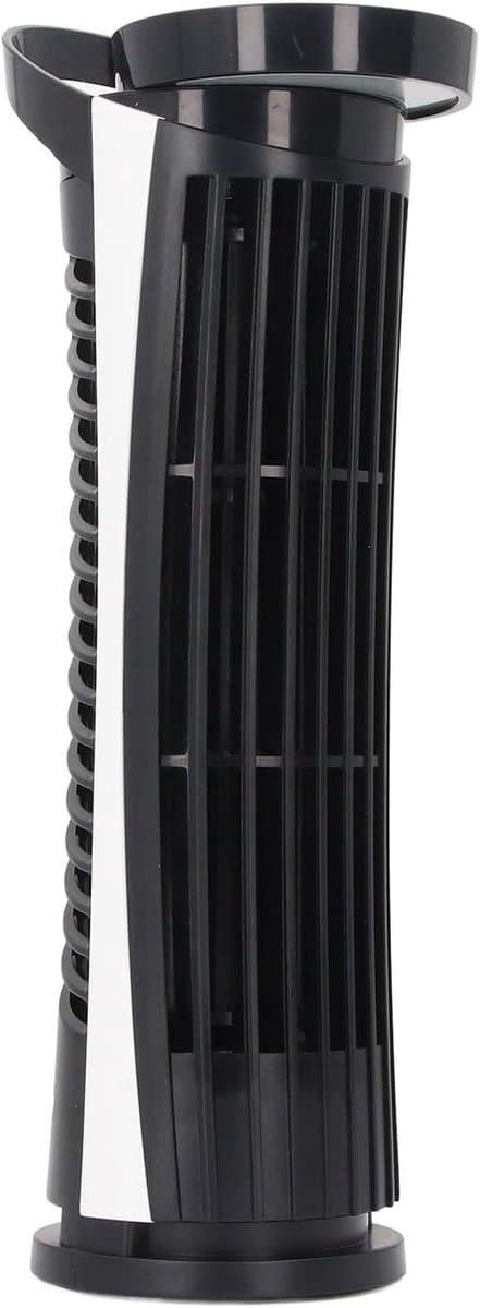 Torenventilator Bladloos - Stille Ventilator - Ruimte Koelen - 90 Graden Oscillatie - 27 x 10 x 9 cm - Zwart — afbeelding 1