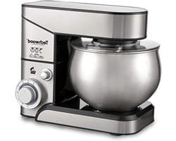 Keukenmachine - Mixer Robot - Bakken En Koken - Krachtige Motor - 5 Liter Kom - Zilverkleurig