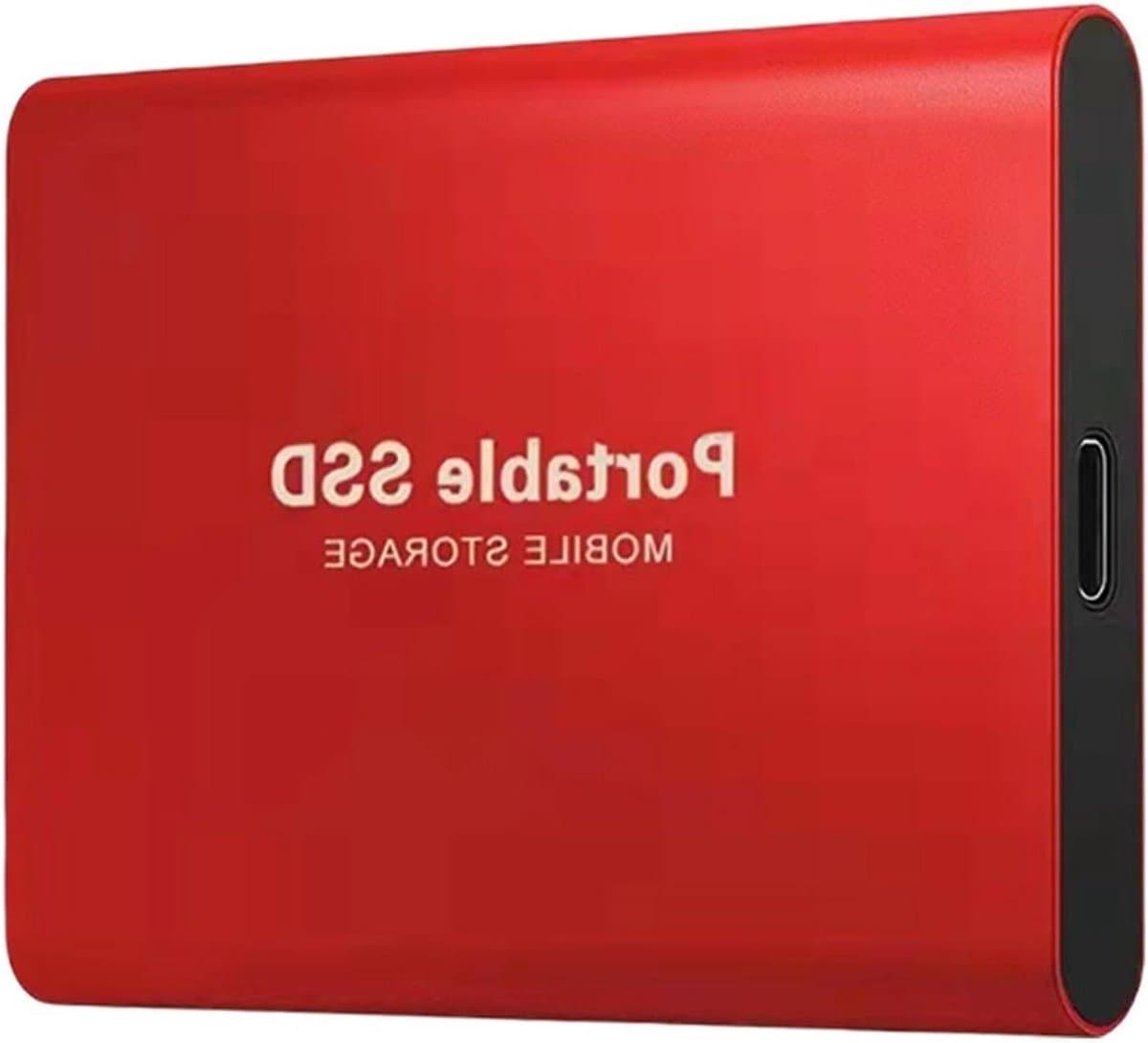 Externe Opslagschijf - Draagbare Harde Schijf - Gegevens Uitbreiden - Lichtgewicht Slank Ontwerp - 7.5 cm - Rood — afbeelding 1