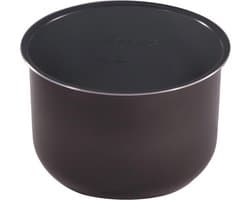 Binnenpot Keramisch - Snelkookpan Pot - Meerdere Gerechten Bereiden - Vaatwasmachinebestendig - 57 Liter - Grijs