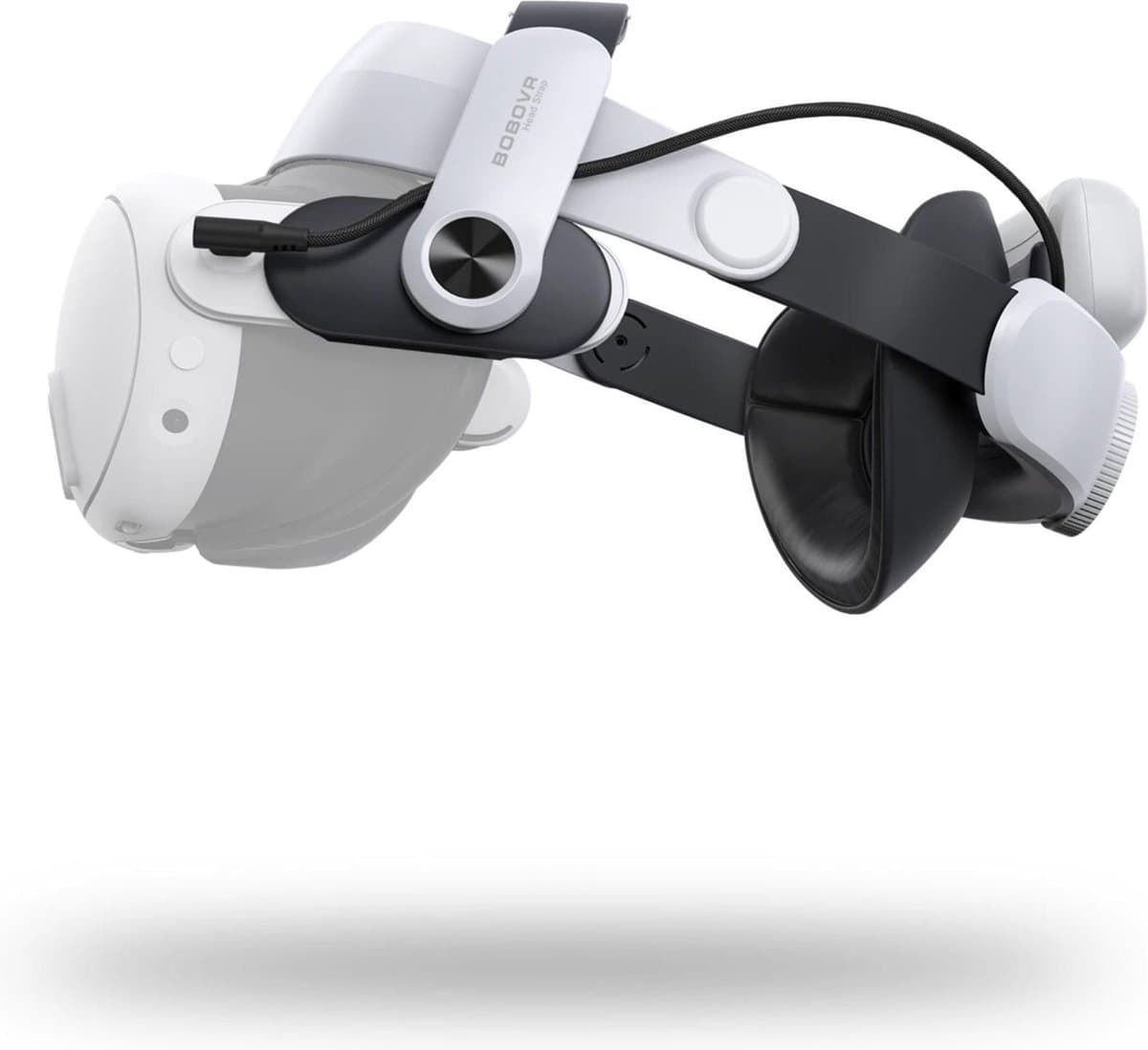 BOBOVR M3 Pro Verstelbare VR-hoofdband met 5200mAh-batterij voor Meta Quest 3S / Quest 3 - Magnetische batterij, USB-C en honingraatpads inbegrepen — afbeelding 1