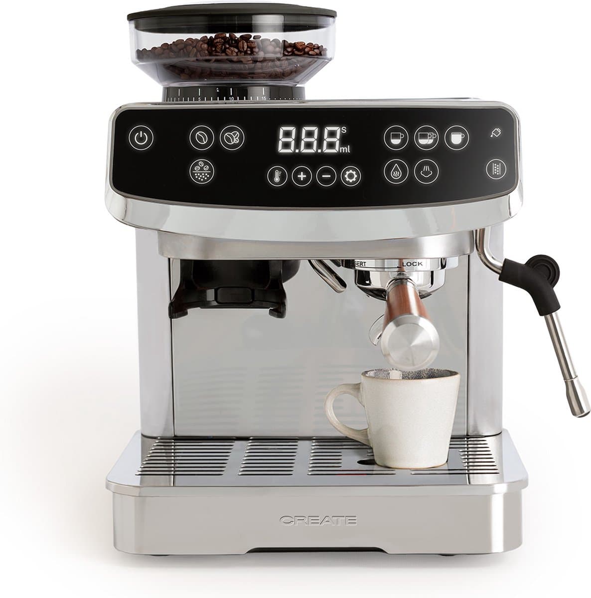 CREATE- Halfautomatische espressomachine met touchscreen- 20 bar en NTC- THERA ADVANCE TOUCH — afbeelding 1