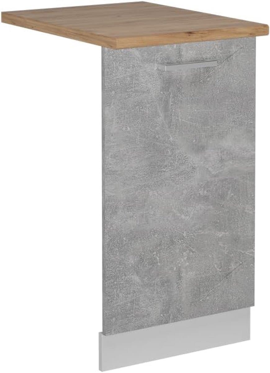 Vaatwasserfrontpaneel 45 cm Betonlook voor Inbouwapparatuur — afbeelding 1