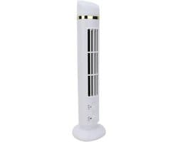 Mini Torenventilator - Bureauventilator Compact - Persoonlijke Koeling - Geïntegreerd LED Licht - 10 x 11 x 39 cm - Wit