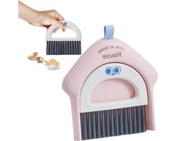 Mini Stoffer en Blik Set - Kleine Veegset - Snel Opruimen - Compact Ontwerp