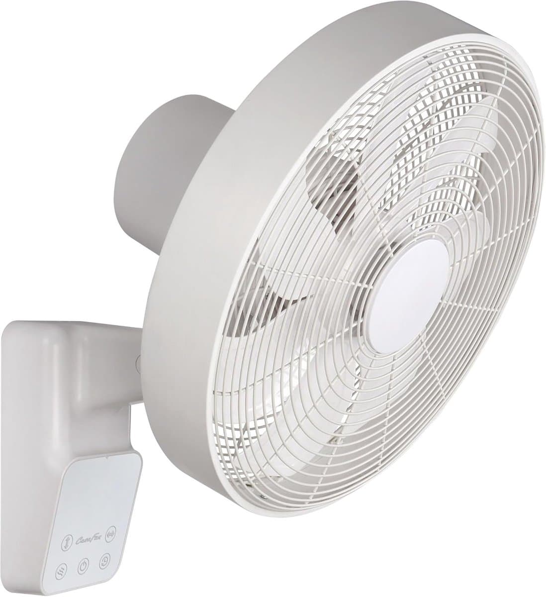 Wandventilator - Muurventilator Eco - Ruimte Koelen - Met Afstandsbediening - 5 Snelheden - Wit — afbeelding 1