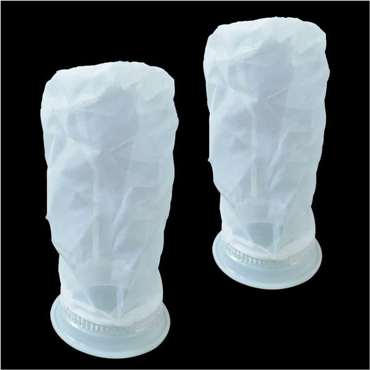 Tweedelige nylon IBC-filterset, IBC-regenwaterfilterhoes, wasbare IBC-filters, accessoires voor filterbehuizing met 200 mesh, geschikt voor IBC-regenwatertanks van 1000 liter. — afbeelding 1