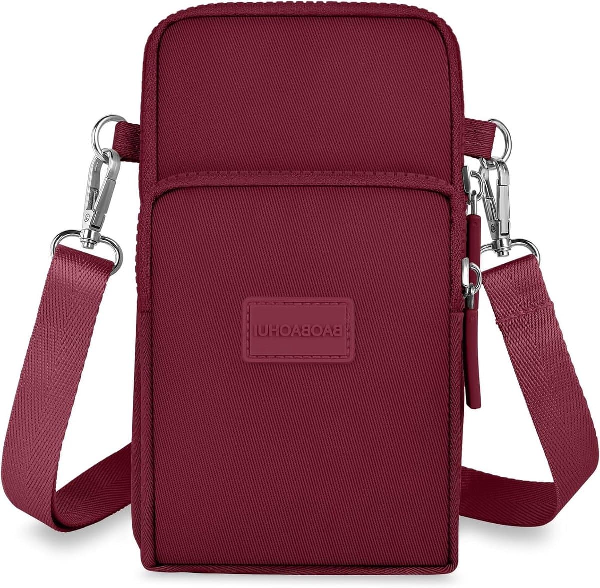 Kleine Schoudertas voor Mobiele Telefoon, Draagbare Crossbody Tas met Hoofdtelefoonaansluiting, Verstelbare Schouderriem voor Dames — afbeelding 1