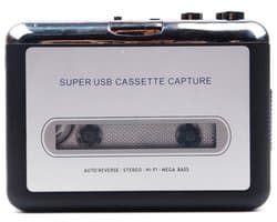 Cassettespeler - walkman - Cassettespeler - Zilverkleurige draagbare cassettespeler - 8*3*11,3 cm