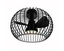 Plafondventilator Wire Ø 40 cm zwart