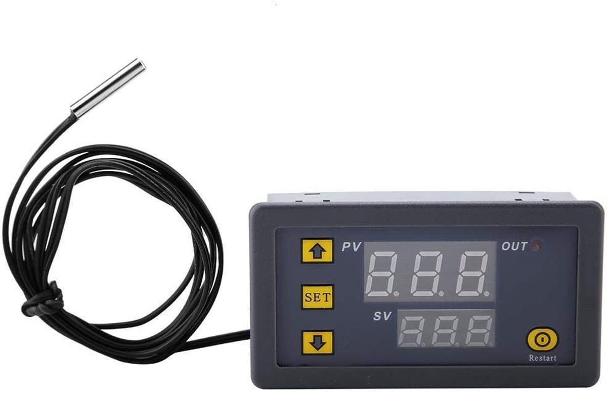 LED Digitale Temperatuurregelaar 12V 24V 220V Thermostaat met Temperatuuralarm en Kalibratiefunctie — afbeelding 1