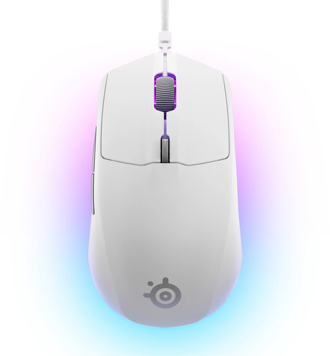 SteelSeries Rival 3 Gen 2 - Bedrade Gaming Muis - 3-zone RGB - Wit — afbeelding 1