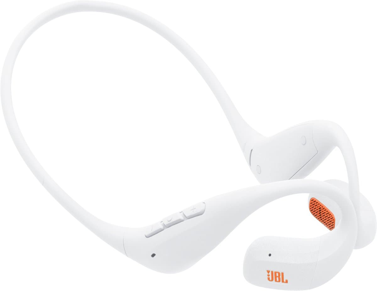 JBL Endurance Pace - Draadloze Open Ear Oortjes met Nekband - Sport Oordopjes - Bluetooth - Hardlopen - 10 uur - IP68 - Wit — afbeelding 1