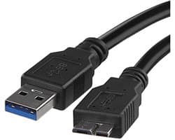 Harde schijfkabel 3.0 Micro USB naar USB 1 m - Datakabel voor opladen en gegevensoverdracht