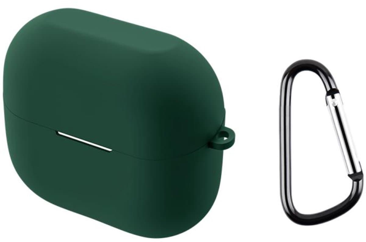 Telestore - hoesje geschikt voor Samsung Galaxy Buds3 FE / Buds 3 / 3 Pro soft case cover - groen - TPU hoesje Beschermhoes - Samsung Galaxy Buds3 FE / Buds 3 / 3 Pro Cover - Buds3 hoesje - gel hoesje met sleutelhanger — afbeelding 1