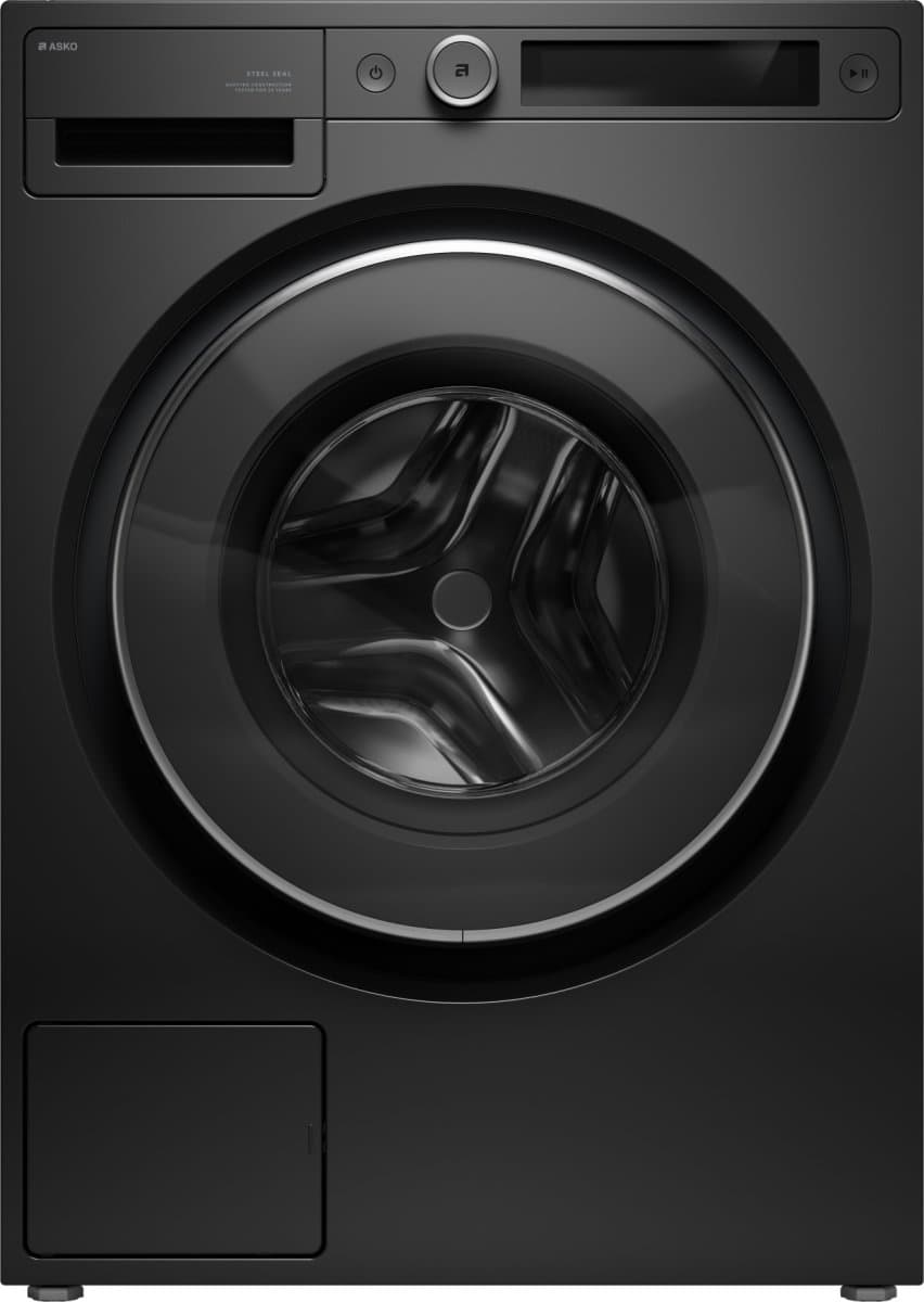 Asko W5096RG wasmachine Voorlader 9 kg 1600 RPM Zwart — afbeelding 1