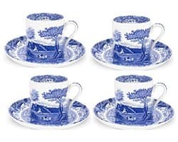 Italiaanse blauwe koffiekop