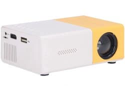 Ynkkvre - Beamer - Projector - Mini Beamerr - Smart Beamer - Hoge Resolutie 1920x1080 & DLP Technologie - Compact Ontwerp - Voor Thuisgebruik In Geel